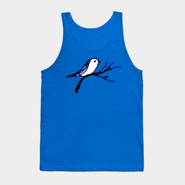 little blue bird Tank Top by Ferith12